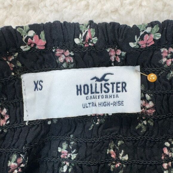 Hollister Ultra High Rise XS Floral Print Mini Skirt Bohemian Hippie Feminine - Picture 5 of 8
